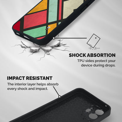 Check Colors Shockproof Hybrid Protection (Metal + TPU) Back Case Cover