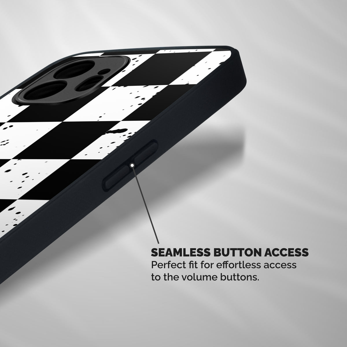 Check Mate Shockproof Hybrid Protection (Metal + TPU) Back Case Cover