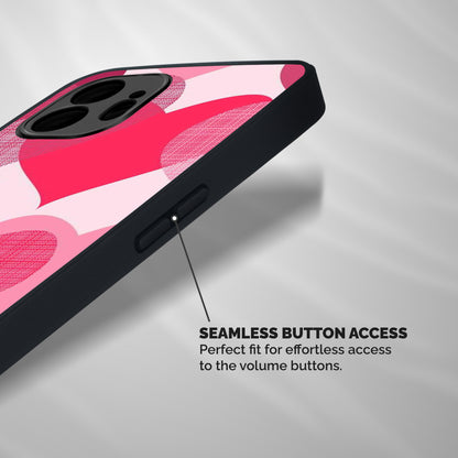Check Pink Hearts Shockproof Hybrid Protection (Metal + TPU) Back Case Cover