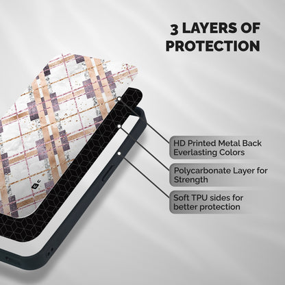 Check Trouble Shockproof Hybrid Protection (Metal + TPU) Back Case Cover