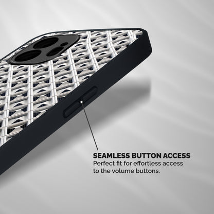 Check White Design Shockproof Hybrid Protection (Metal + TPU) Back Case Cover