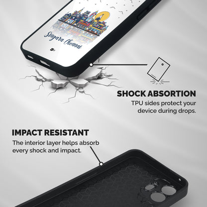 Chennai City Shockproof Hybrid Protection (Metal + TPU) Back Case Cover