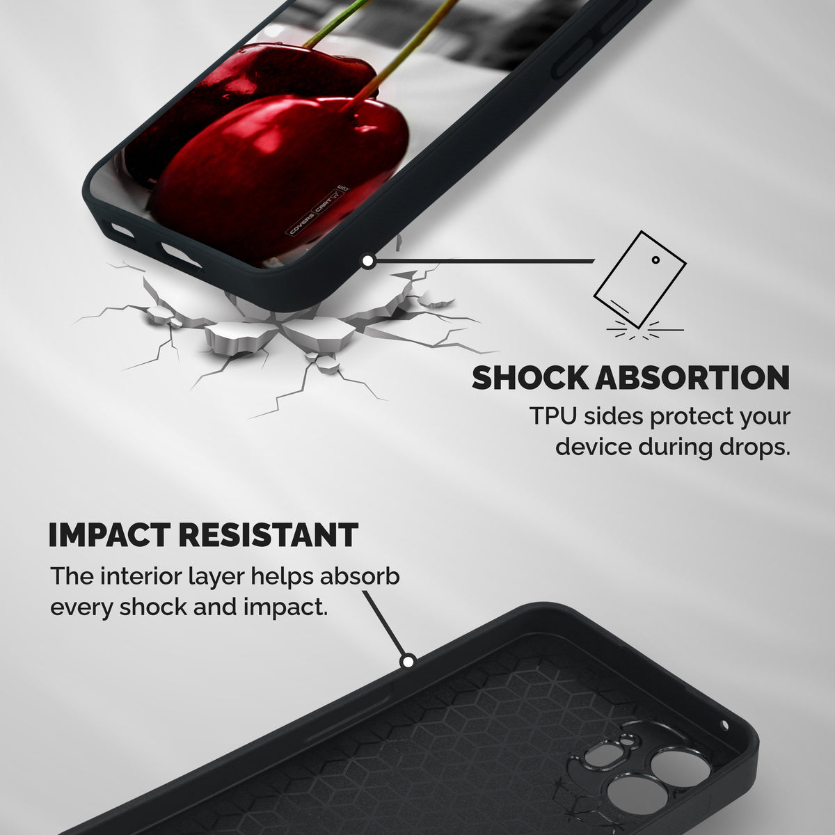 Cherry Photography Shockproof Hybrid Protection (Metal + TPU) Back Case Cover