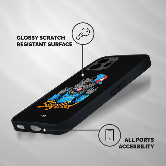 Chill Calm Cool Shockproof Hybrid Protection (Metal + TPU) Back Case Cover