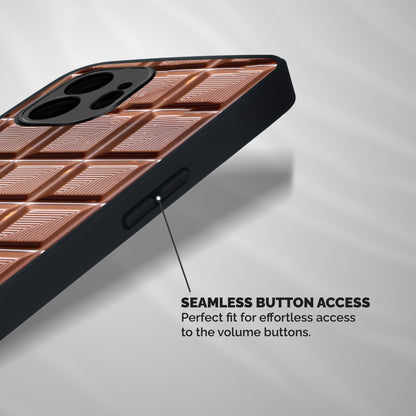 Chocolate Tiles Shockproof Hybrid Protection (Metal + TPU) Back Case Cover