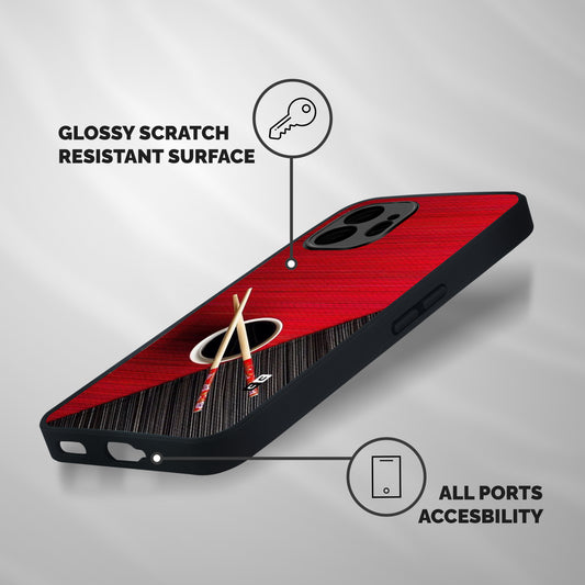 Chopstick Design Shockproof Hybrid Protection (Metal + TPU) Back Case Cover