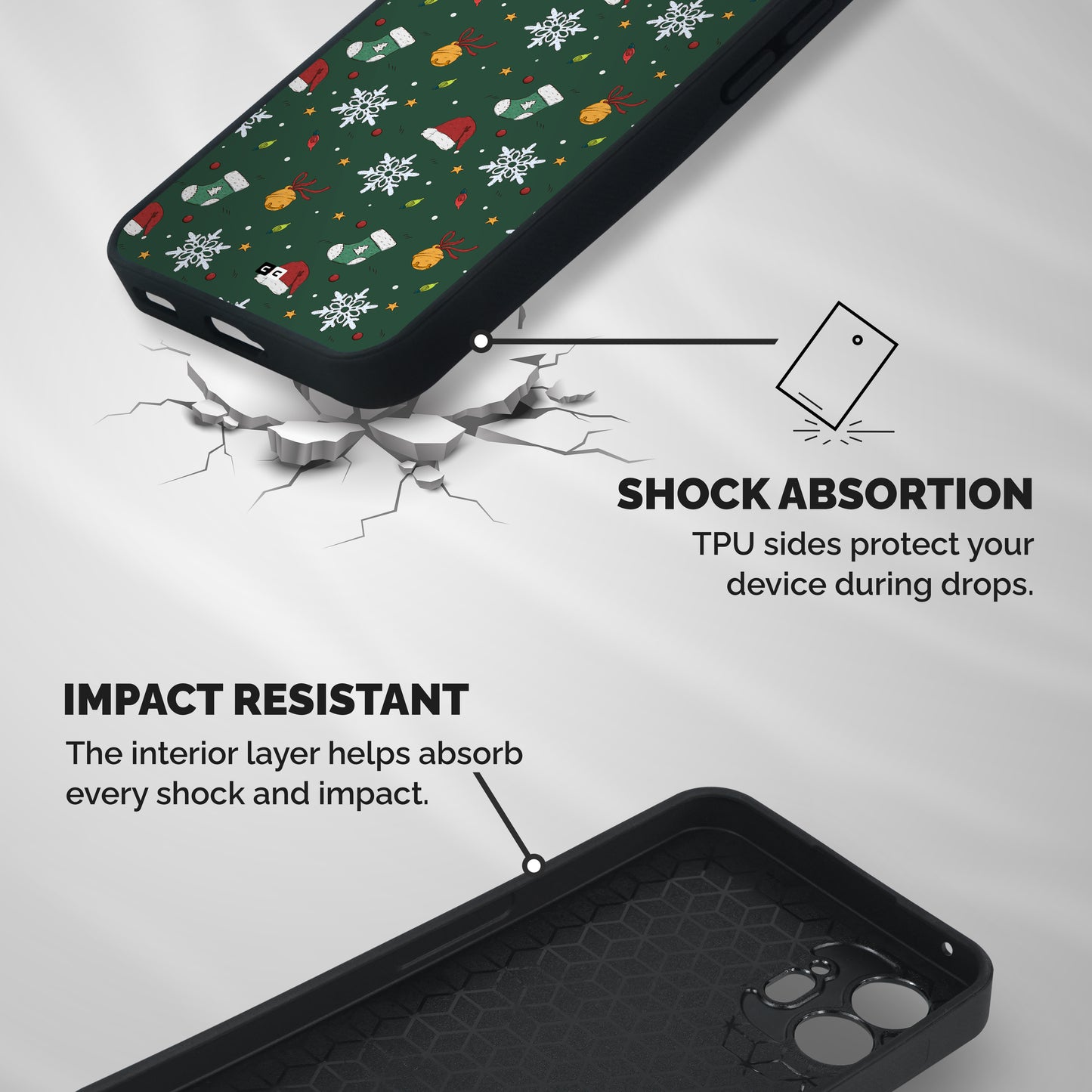 Christmas Call Shockproof Hybrid Protection (Metal + TPU) Back Case Cover