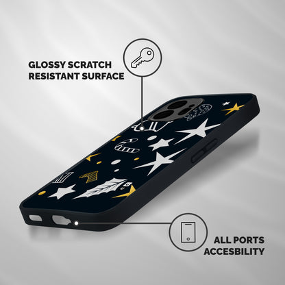 Christmas Special Pattern Shockproof Hybrid Protection (Metal + TPU) Back Case Cover