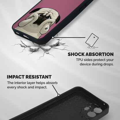 Chubby Doggo Shockproof Hybrid Protection (Metal + TPU) Back Case Cover