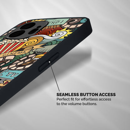 Cinematic Design Shockproof Hybrid Protection (Metal + TPU) Back Case Cover