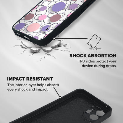 Circles And More Shockproof Hybrid Protection (Metal + TPU) Back Case Cover