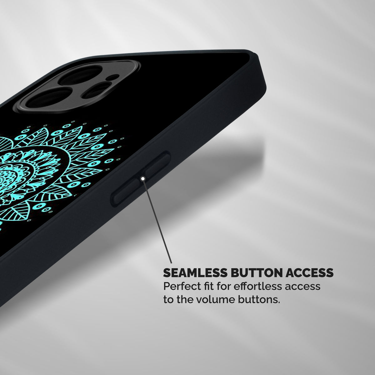 Circles Pattern Art Shockproof Hybrid Protection (Metal + TPU) Back Case Cover