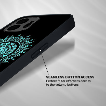 Circles Pattern Art Shockproof Hybrid Protection (Metal + TPU) Back Case Cover