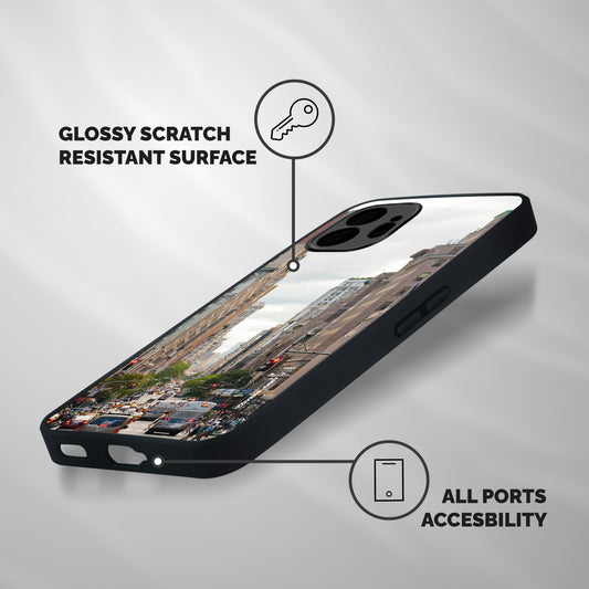 City Street View Shockproof Hybrid Protection (Metal + TPU) Back Case Cover