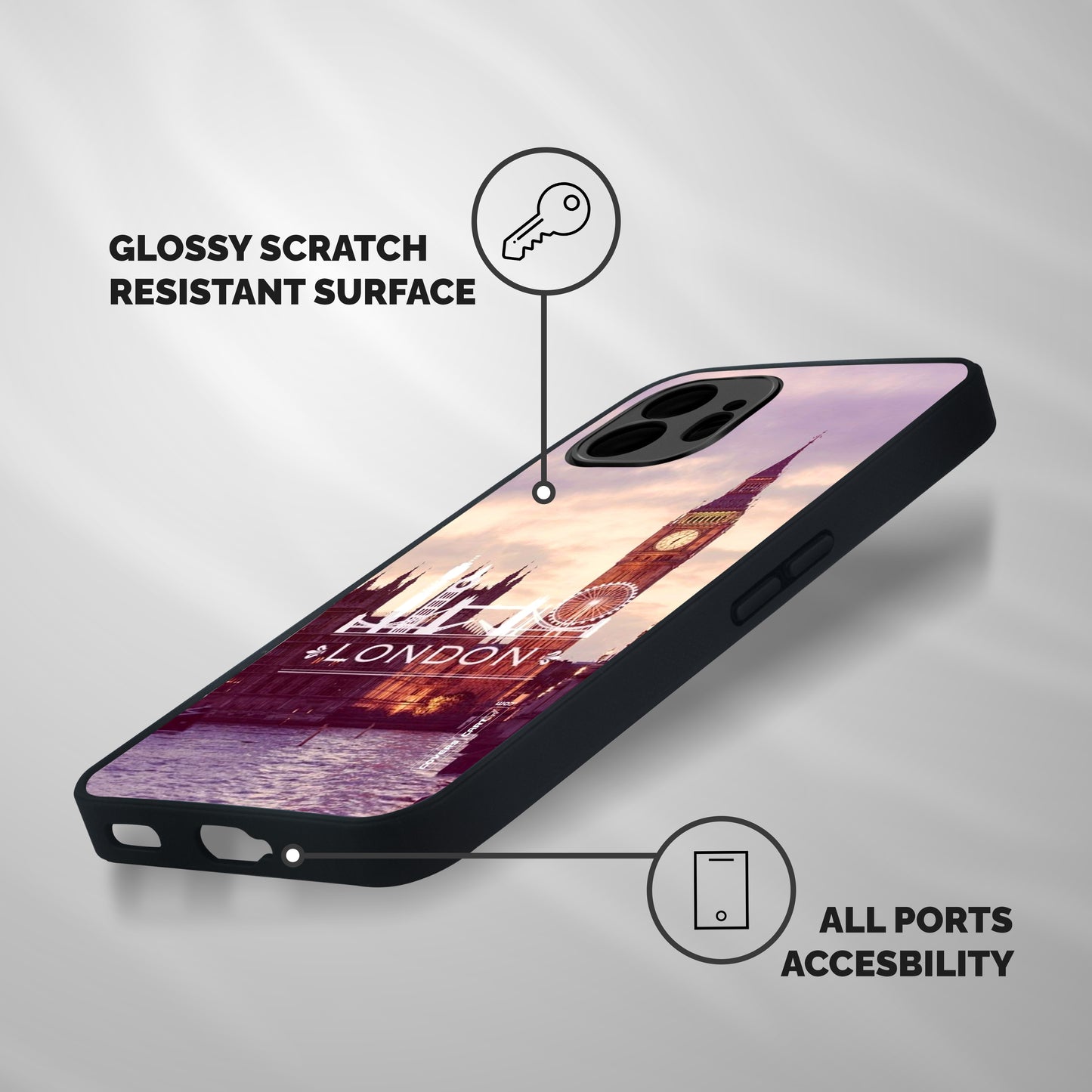 City Tower Shockproof Hybrid Protection (Metal + TPU) Back Case Cover