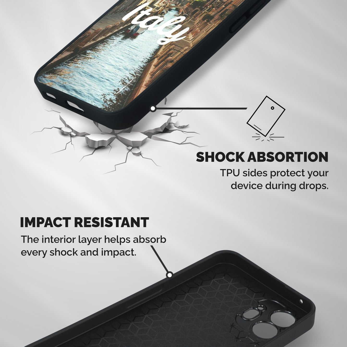 City Travel Shockproof Hybrid Protection (Metal + TPU) Back Case Cover