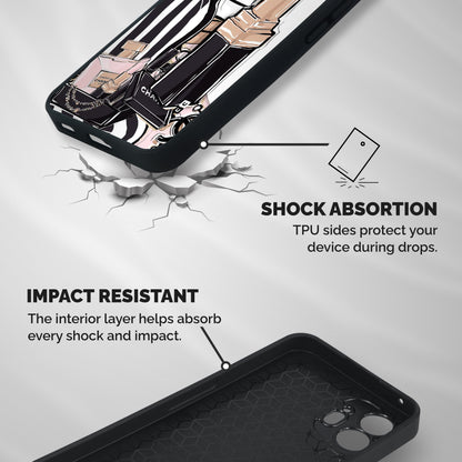 Class Girl Design Shockproof Hybrid Protection (Metal + TPU) Back Case Cover