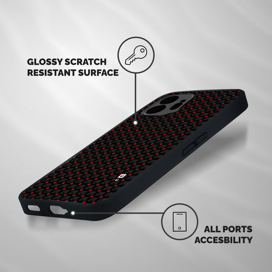 Class With Polka Shockproof Hybrid Protection (Metal + TPU) Back Case Cover