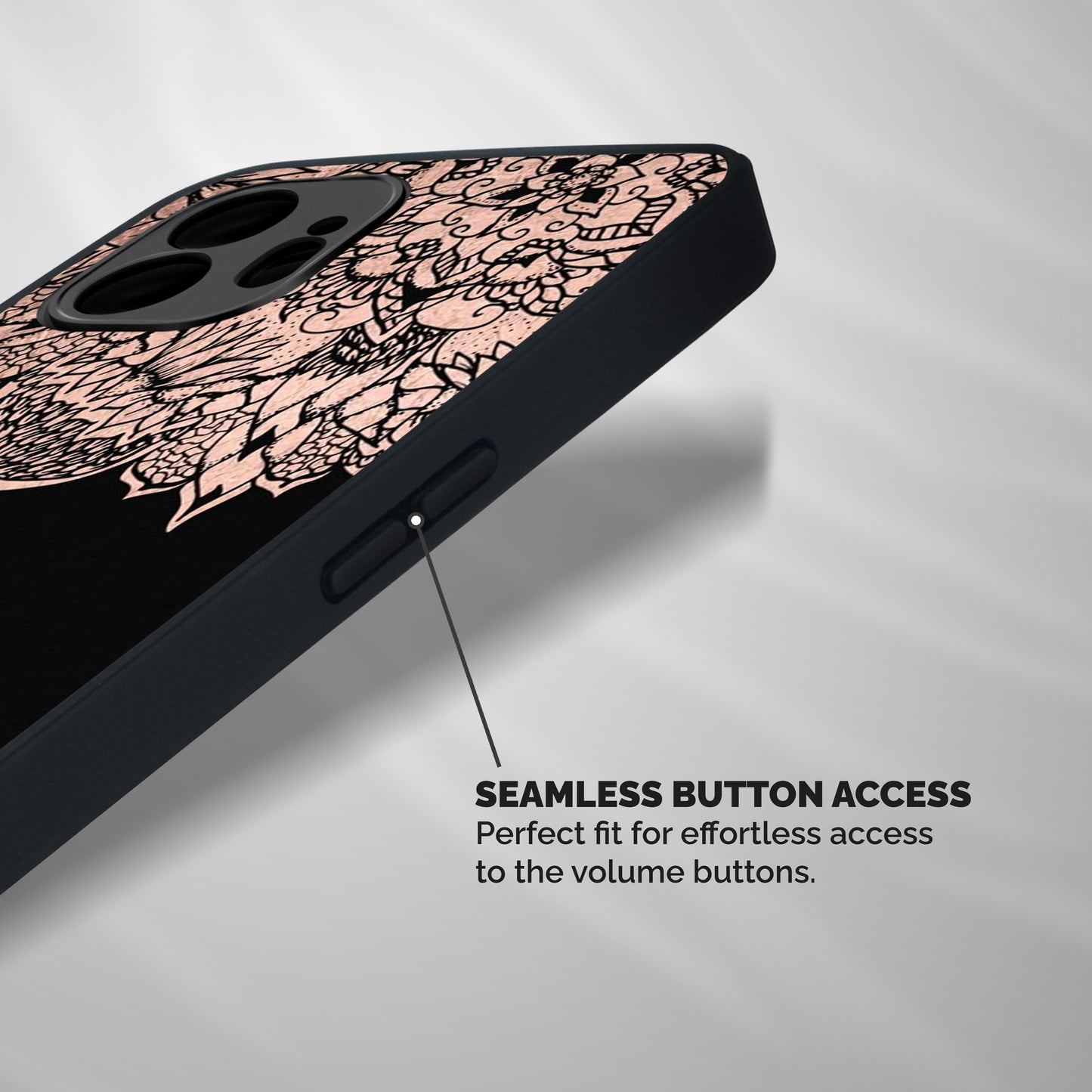 Classic Black Sleak Design Shockproof Hybrid Protection (Metal + TPU) Back Case Cover