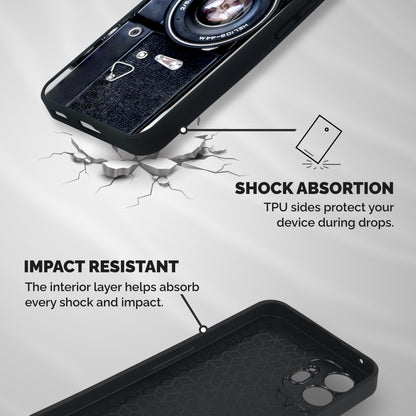 Classic Camera Shockproof Hybrid Protection (Metal + TPU) Back Case Cover