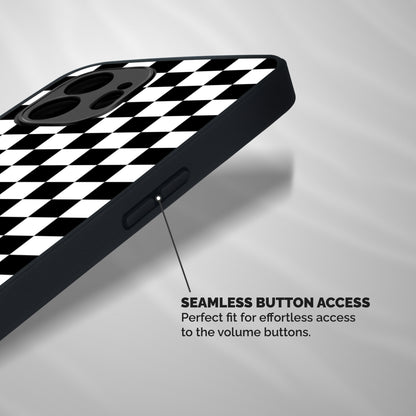 Classic Check Shockproof Hybrid Protection (Metal + TPU) Back Case Cover