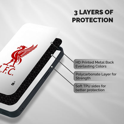 Classic LiverPool Shockproof Hybrid Protection (Metal + TPU) Back Case Cover