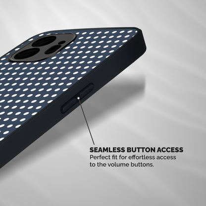 Classic Polka Dots Shockproof Hybrid Protection (Metal + TPU) Back Case Cover