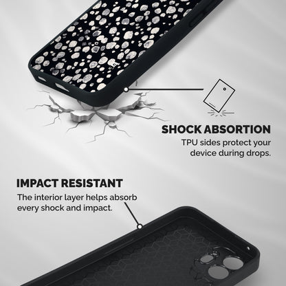 Classic Rocks Pattern Shockproof Hybrid Protection (Metal + TPU) Back Case Cover