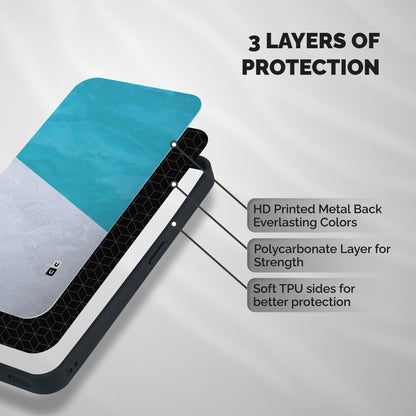 Classic Rug Design Shockproof Hybrid Protection (Metal + TPU) Back Case Cover