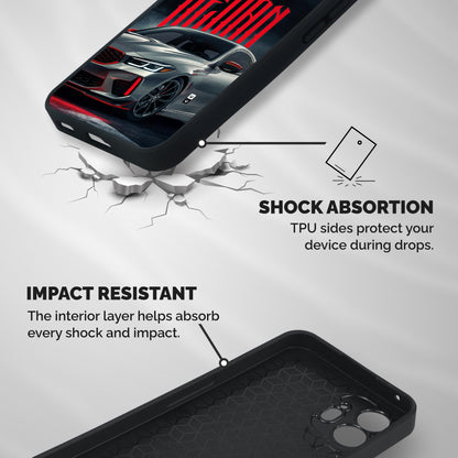 Classic Sedan Shockproof Hybrid Protection (Metal + TPU) Back Case Cover