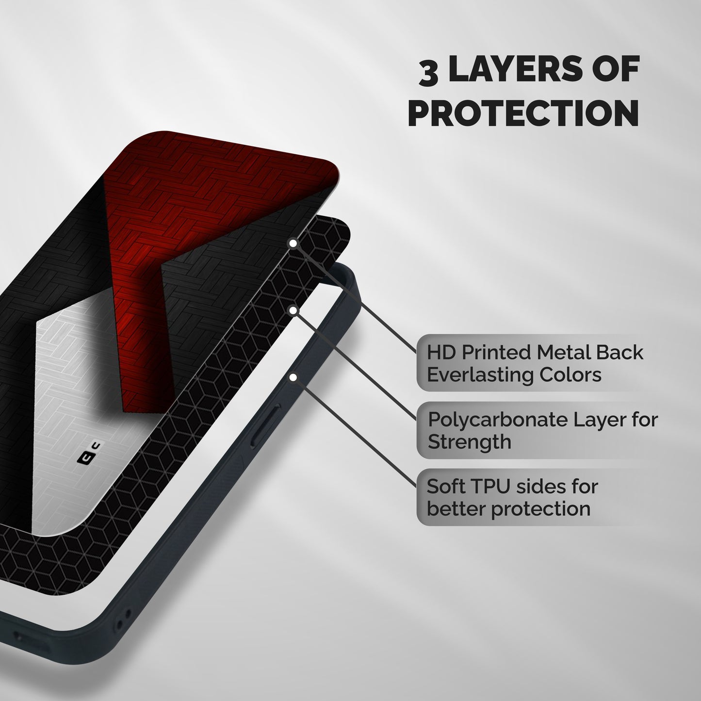 Classic Shades Design Shockproof Hybrid Protection (Metal + TPU) Back Case Cover