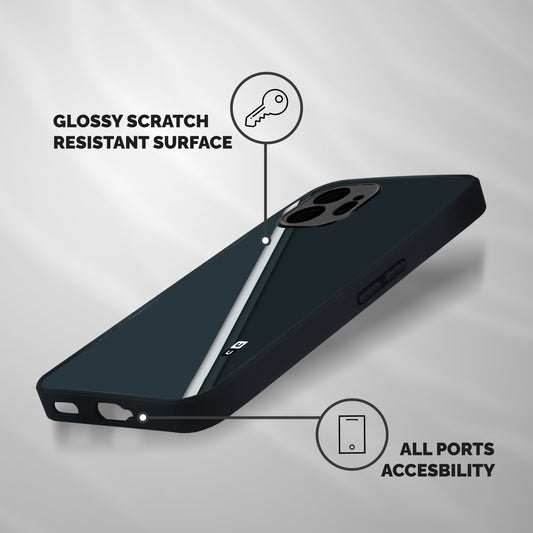 Classic Single Stripe Shockproof Hybrid Protection (Metal + TPU) Back Case Cover