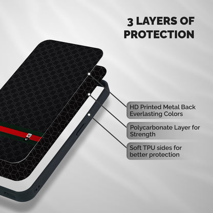 Classiest Of All Shockproof Hybrid Protection (Metal + TPU) Back Case Cover