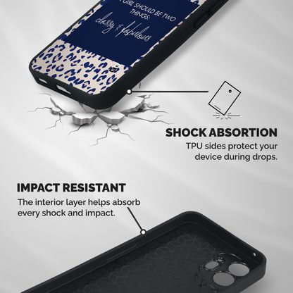Classy and Fabulous Shockproof Hybrid Protection (Metal + TPU) Back Case Cover