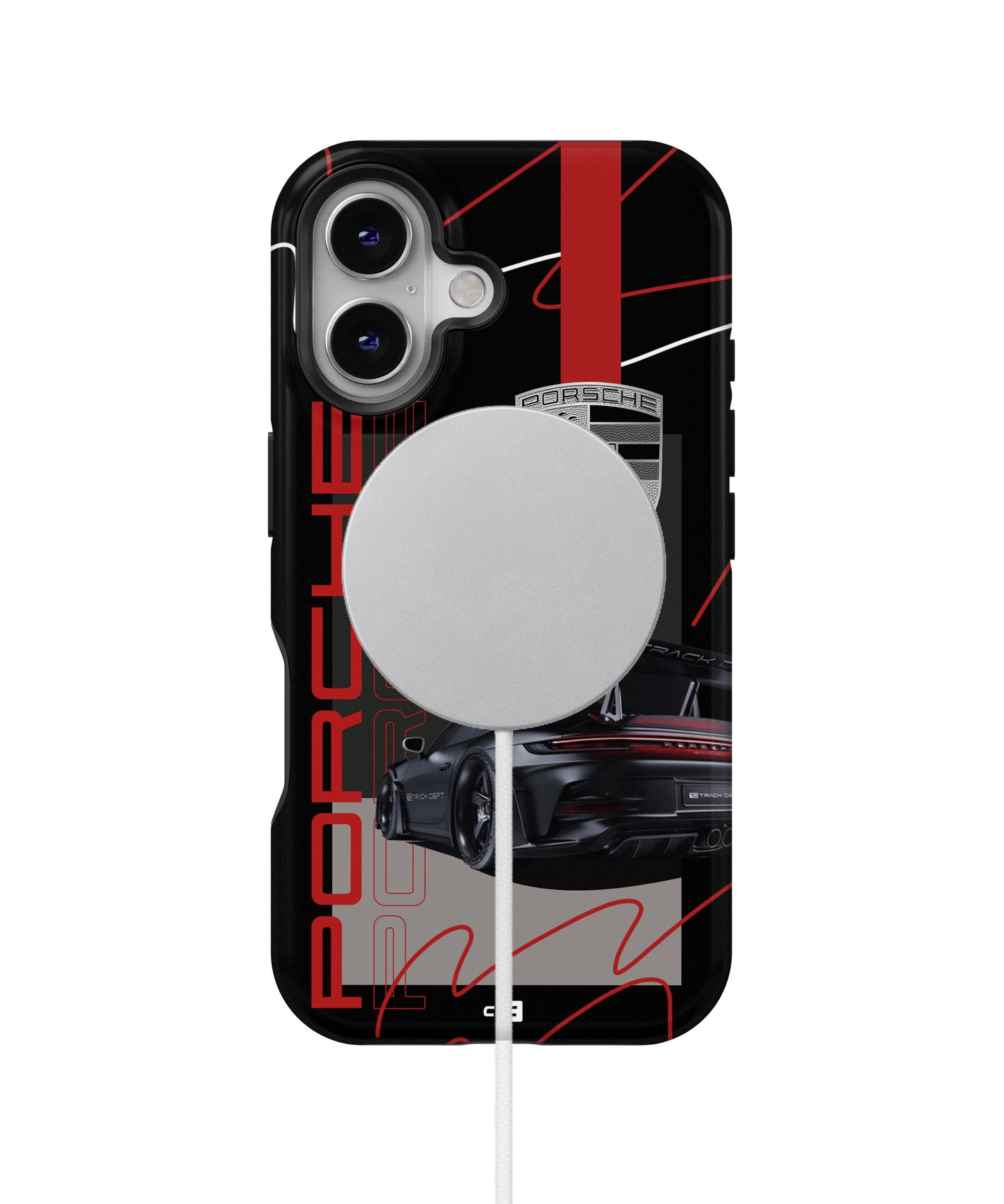 Classy Black Supercar MagSafe Bumper Case