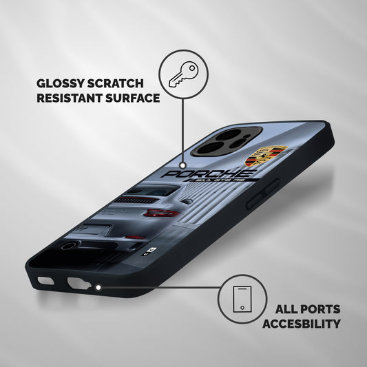 Classy Supercar Shockproof Hybrid Protection (Metal + TPU) Back Case Cover