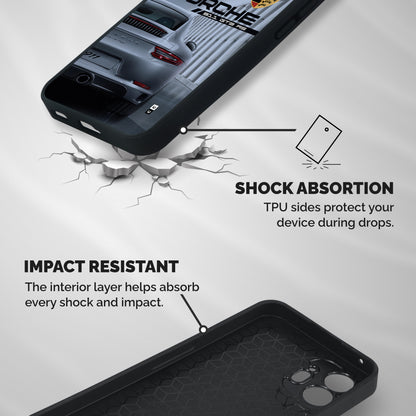 Classy Supercar Shockproof Hybrid Protection (Metal + TPU) Back Case Cover