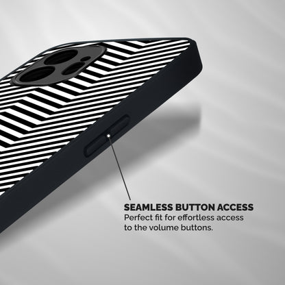Classy Zig Zag Shockproof Hybrid Protection (Metal + TPU) Back Case Cover