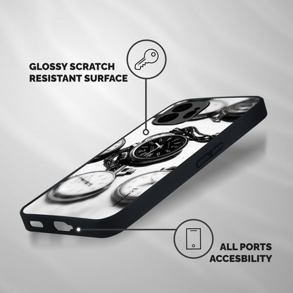 Clock Collection Shockproof Hybrid Protection (Metal + TPU) Back Case Cover