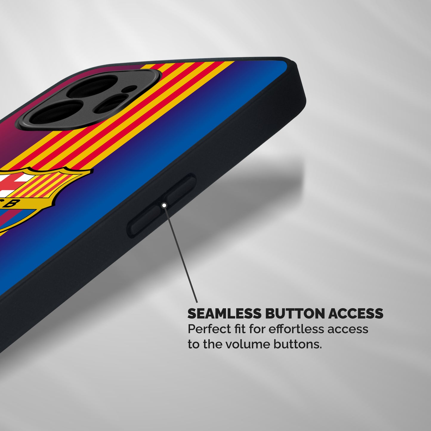 Club Barcelona Shockproof Hybrid Protection (Metal + TPU) Back Case Cover