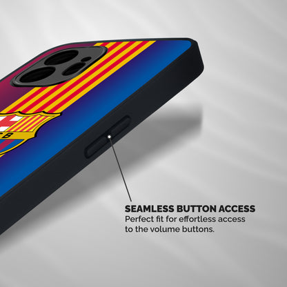 Club Barcelona Shockproof Hybrid Protection (Metal + TPU) Back Case Cover