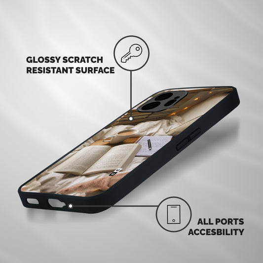 Coffee And Books Shockproof Hybrid Protection (Metal + TPU) Back Case Cover
