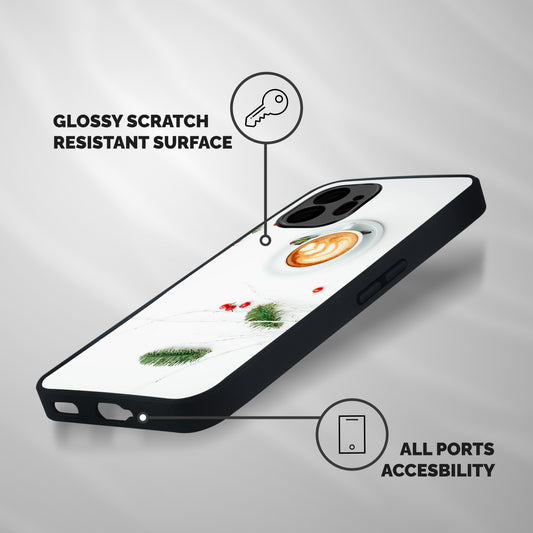 Coffee and Leafs Shockproof Hybrid Protection (Metal + TPU) Back Case Cover