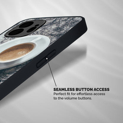 Coffee On Marble Shockproof Hybrid Protection (Metal + TPU) Back Case Cover