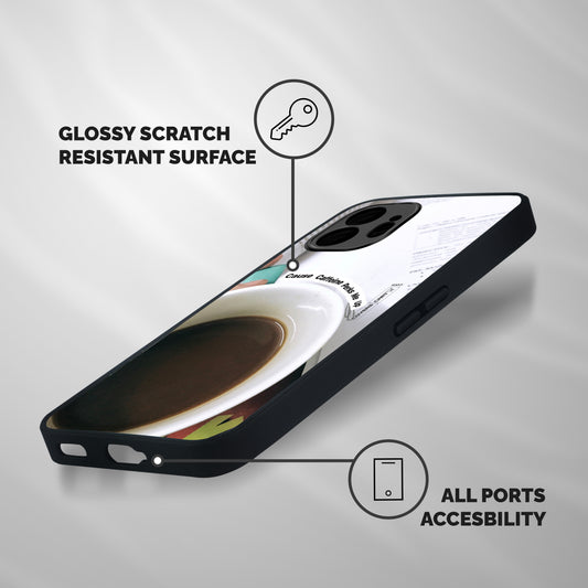 Coffee Perks Shockproof Hybrid Protection (Metal + TPU) Back Case Cover