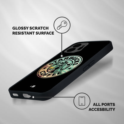 Coffee StarBucks Shockproof Hybrid Protection (Metal + TPU) Back Case Cover