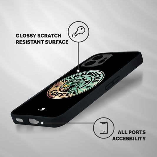 Coffee StarBucks Shockproof Hybrid Protection (Metal + TPU) Back Case Cover