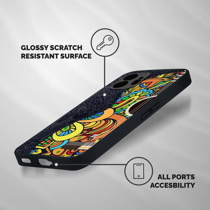 Colored Blocks Shockproof Hybrid Protection (Metal + TPU) Back Case Cover