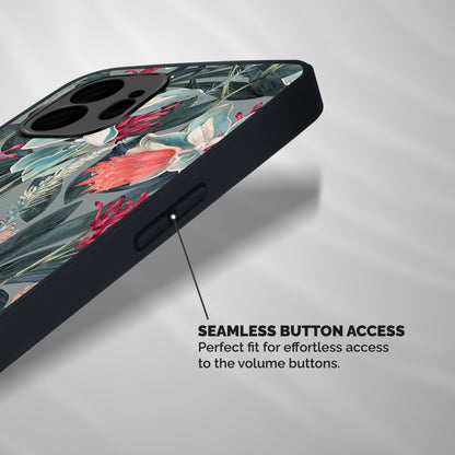 Colored Petals Shockproof Hybrid Protection (Metal + TPU) Back Case Cover