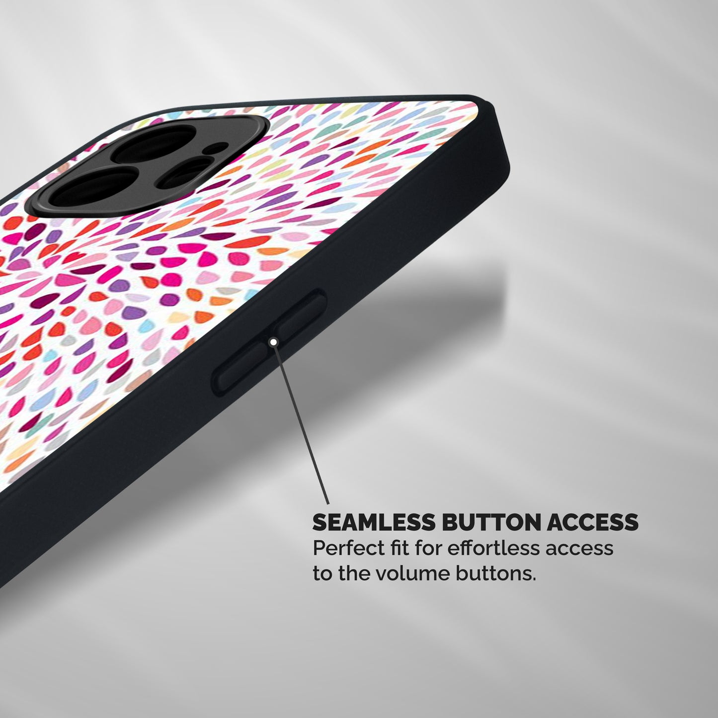 Colorful Decorative Pattern Shockproof Hybrid Protection (Metal + TPU) Back Case Cover